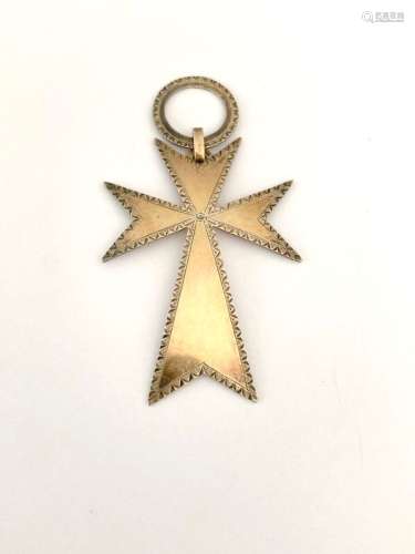 Lot comprenant un pendentif croix en argent 925 millièmes (p...