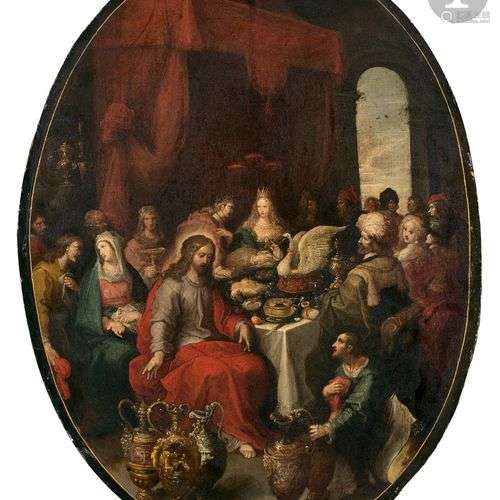 Attribué à Frans FRANCKEN II (1581 - 1642)Les Noces de CanaP...