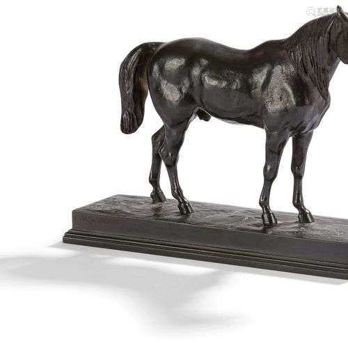 D’après Antoine-Louis Barye (1795 - 1875)Cheval demi-sang (t...