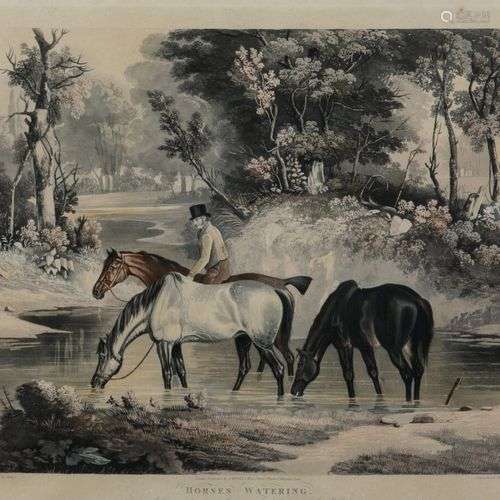 S.TE.JONES gravé par W.F. FELLOWS Horses going to a fair, Ho...