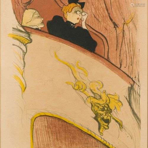 Henri de TOULOUSE-LAUTREC (1864-1901) La Loge au mascaron do...