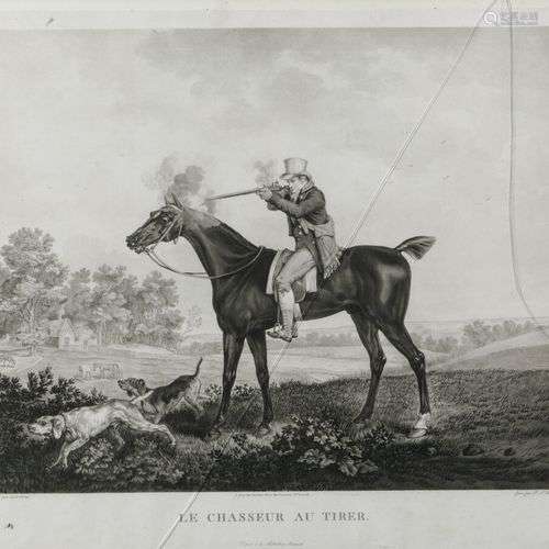 Carle VERNET (1758-1835) gravé par Debucourt Le chasseur au ...