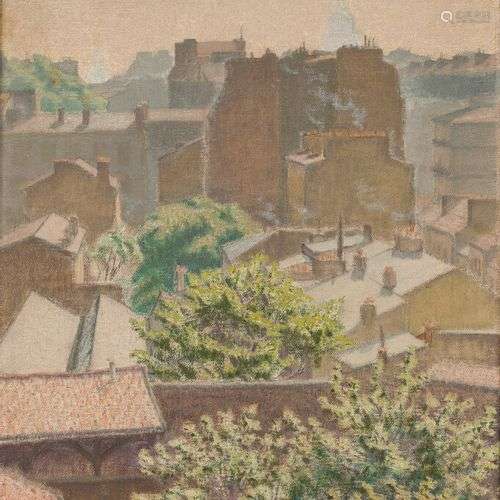 Charles LACOSTE (1870-1959) Paris, le soleil sur les toits, ...