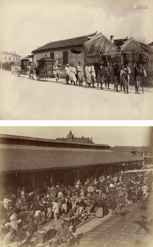 1880-1890s 清末上海民俗风景旧影（8张） 蛋白照片/Albumen Print