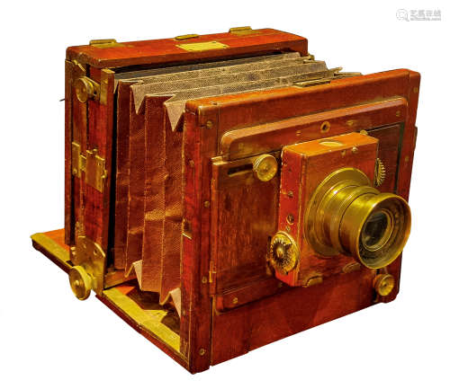 沃森父子 1890s 原木折叠式相机 木质相机/Wooden Camera