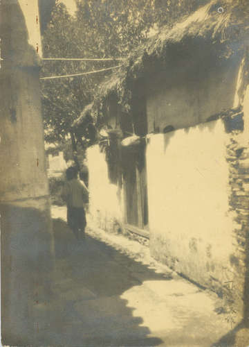 沙飞 1930s 背影 银盐纸基 签名/Gelatin Silver Print, Signed