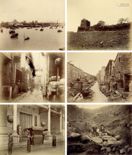 1880-1890s 清末广州旧影（6张） 蛋白照片/Albumen Print