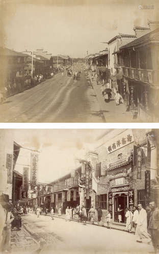 1890s 上海南京路/广东路 蛋白照片/Albumen Print