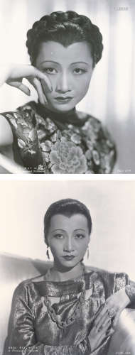 派拉蒙影业 1934 黄柳霜肖像底片（2张） 底片/Negative