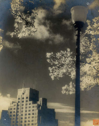 林泽苍 1930s 上海一隅 银盐纸基 印章/Gelatin Silver Print，Sea...