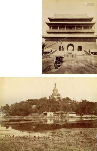 1880-1890s 清末北京风景建筑旧影（8张） 蛋白照片/Albumen Print