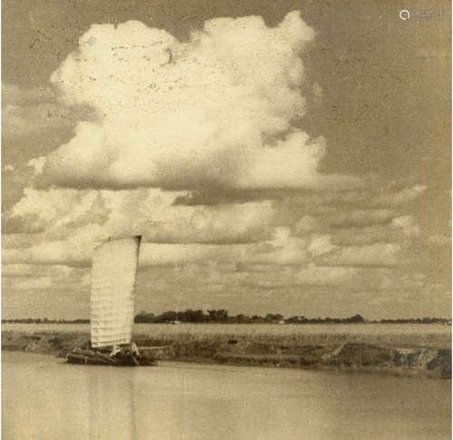 张充仁 1930s 帆 银盐纸基 印章/Gelatin Silver Print, Seal