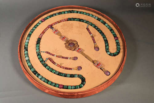 A Piece Of 108 Jadeite Beads Ceremonial Necklace