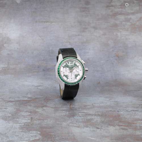 Chopard. A limited edition 18K white gold, emerald and diamo...