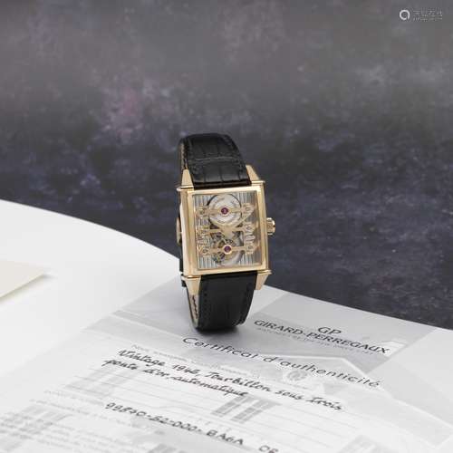 Girard-Perregaux. A fine and unusual 18K rose gold Limited E...