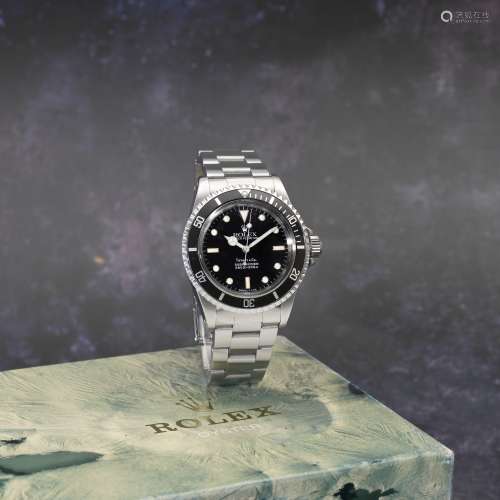 Rolex. A stainless steel automatic bracelet watch with Tiffa...
