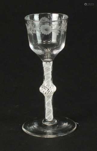 An 18th-century drinking glass