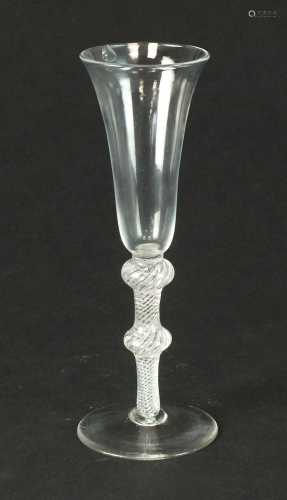 An 18th-century ale glass