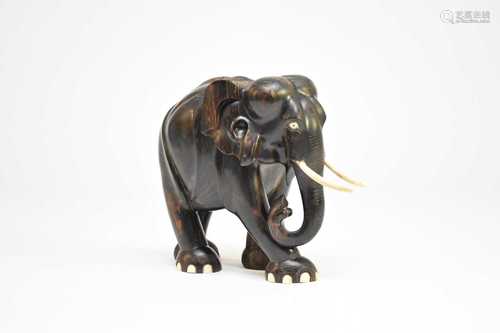 An Indian calamander figure of an elephant