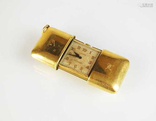 An 18ct gold Movado Hermeto Chronometer purse watch