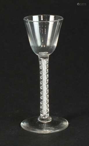 Mid-18th century wine glass