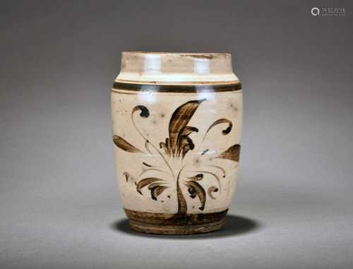 A Chinese cizhou jar, Song Dynasty