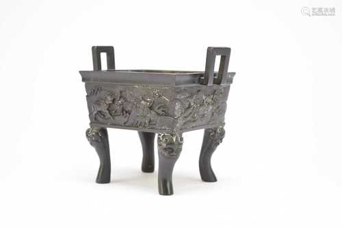 A Chinese bronze censer