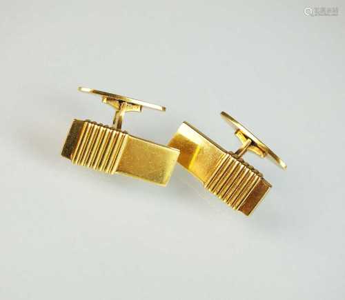 A pair of 18ct gold Georg Jensen cufflinks