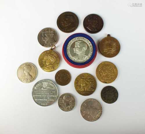A collection of Royalty counters and medallions