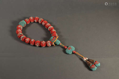 A Piece Of Coral Beads Hand String