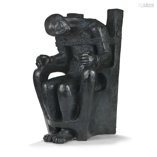 ANTONIUCCI VOLTI (1915-1989) L'OTAGE Bronze de patine