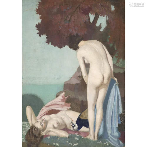 ALBERT SALA, DIT BRAÏTOU-SALA (1885-1972) BAIGNEUSES AU