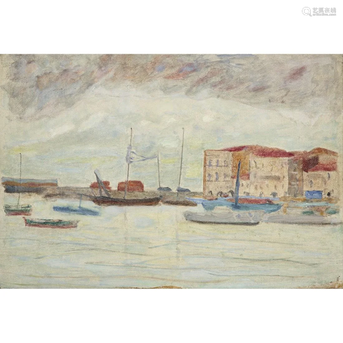 PIERRE BONNARD (1867-1947) PORT DU MIDI OU Le?CANNET