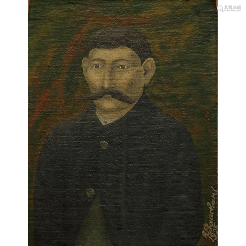 ANDRÉ BAUCHANT (1873-1958) TÊTE D'HOMME MOUSTACH…