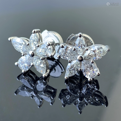 Tiffany & Co. Victoria Large Mixed Cluster Platinum