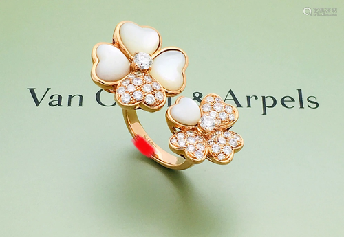 Van Cleef & Arpels 18K Diamond Cosmos Between the