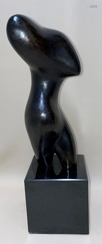 German -French Bronze Torso Sculpture Jean Arp