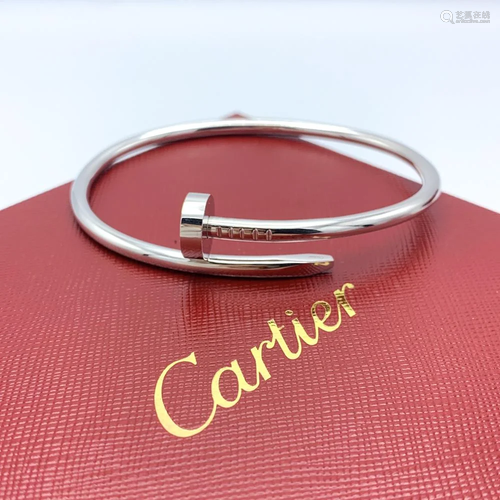 Cartier Juste un Clou bracelet 18K white gold size 21