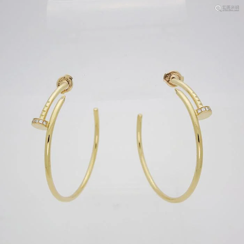 Cartier Juste un Clou earrings 18K yellow gold