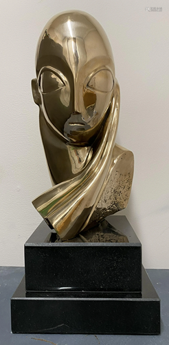 Romanian Bronze Constantin Brancusi Mademuaselle Pogany