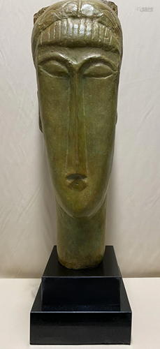 Amedeo Modigliani Huge Italian Bronze Sculpture