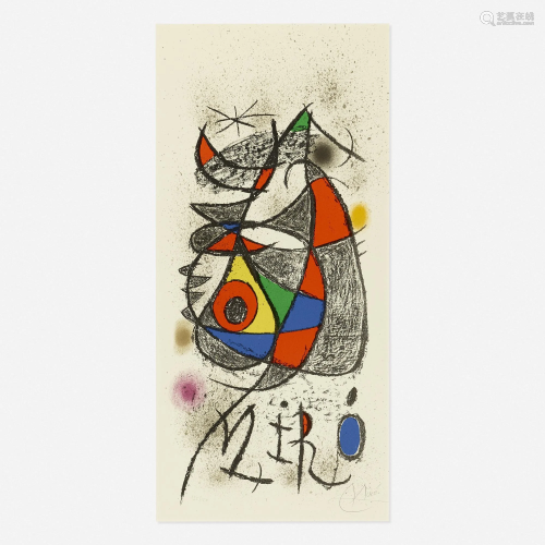 Joan Miró, Affiche Exposition Zurich