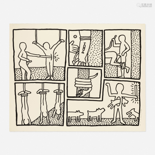 Keith Haring, Untitled (from Blueprint Drawings)