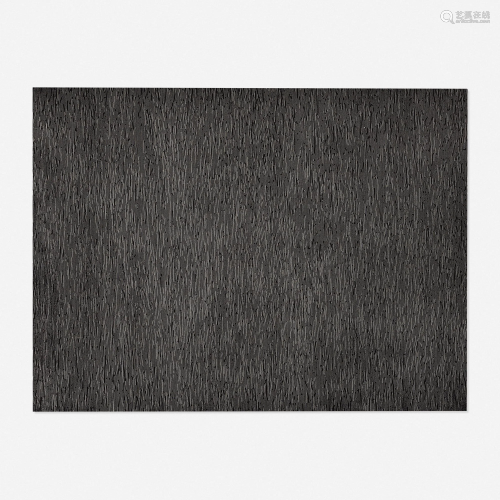 Sol LeWitt, Black with White Lines, Vertical