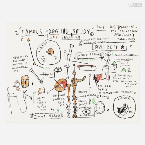 Jean-Michel Basquiat, Dog Leg Study