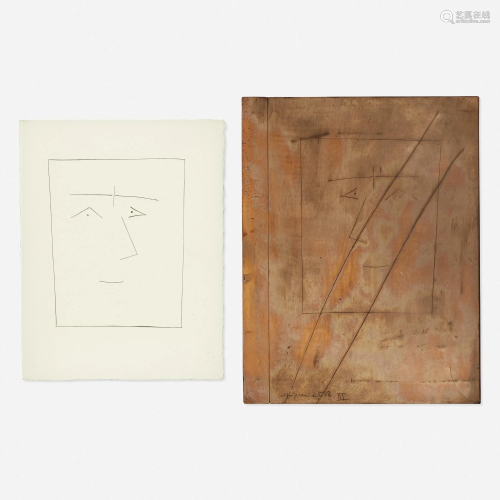 Pablo Picasso, Carmen Square Head of a Man