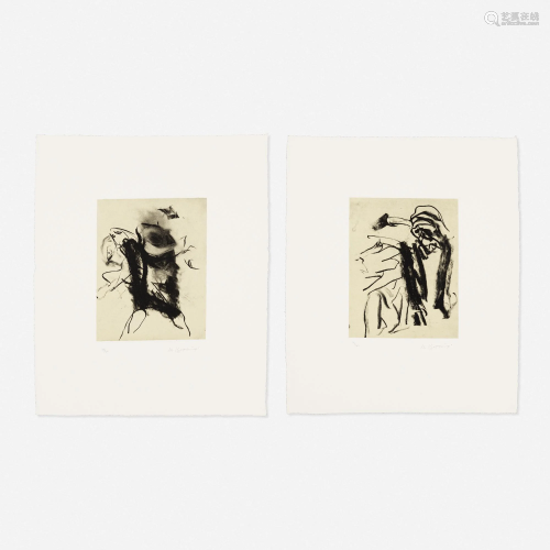 Willem de Kooning, Homage to Frank O'hara (two works)