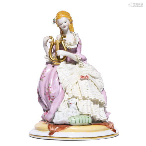 Porcelain Scupture of Lady