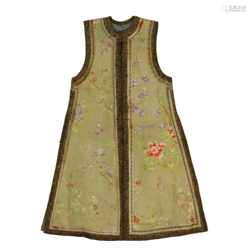 Chinese Qing Dynasty Silk Vest