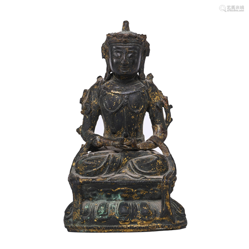 Chinese  Bronze Sakyamuni Statue